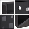 Zenewood verzinkte Stahlwandmontage Moderne Design Mailbox - WLD18G