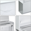 Zenewood verzinkte Stahlwandmontage Outdoor Mailbox - W1812N