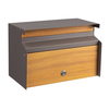 Zenewood Holzkorn verzinkter Stahlwandmontage Outdoor Mailbox - W1834