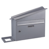 Zenewood verzinkte Stahlwandmontage-Mailbox mit Anlagenhalter- WPM02G