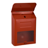 Zenewood verzinkte Stahlwandmontage Red Mailbox - WL002