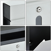 Zenewood verzinkte Stahlwandmontage Mini Mailbox - W1852