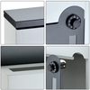 Zenewood verzinkte Stahlcode Lock Wall Mount Outdoor Mailbox - W1856