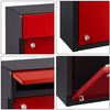 Zenewood verzinkte Stahlwandmontage Moderne Design Mailbox - WP010