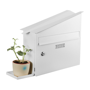 Zenewood verzinkte Stahlwandmontage-Mailbox mit Anlagenhalter- WPM02G