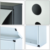Zenewood verzinkte Stahlwandmontage Moderne Design Mailbox - W1840