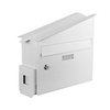 Zenewood verzinkte Stahlwandmontage-Mailbox mit Anlagenhalter- WPM02G