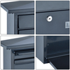Zenewood verzinkte Stahlwandmontage Outdoor Mailbox - W1829