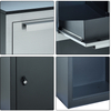 ZENEWOOD GALVANIZIERTE STAHL & DOMINLICHE STAEL Combination Delivery Safety Box - WPB021