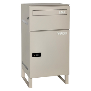 Stehender Paket-Abgabekasten von Zenewood mit Knopfschloss – WPB077