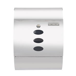 Zenewood Briefkasten zur Wandmontage aus Edelstahl – WRB26
