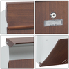 Zenewood Wall Mount Outdoor Holzdruckmailbox - W1509WT