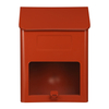 Zenewood verzinkte Stahlwandmontage Red Mailbox - WL002