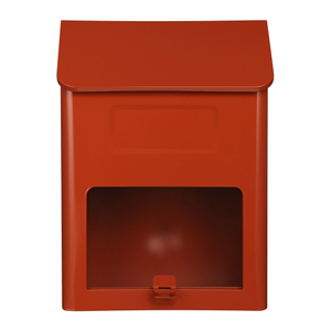 Zenewood verzinkte Stahlwandmontage Red Mailbox - WL002