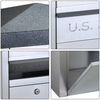 Zenewood Briefkasten zur Wandmontage aus Edelstahl – W1192B