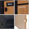 Zenewood Wood Grain Mailbox & Liefersicherheitsbox - WPB034