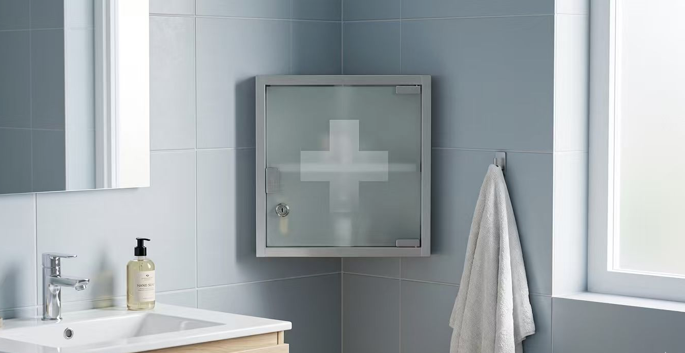 Medizinschrank aus Metall