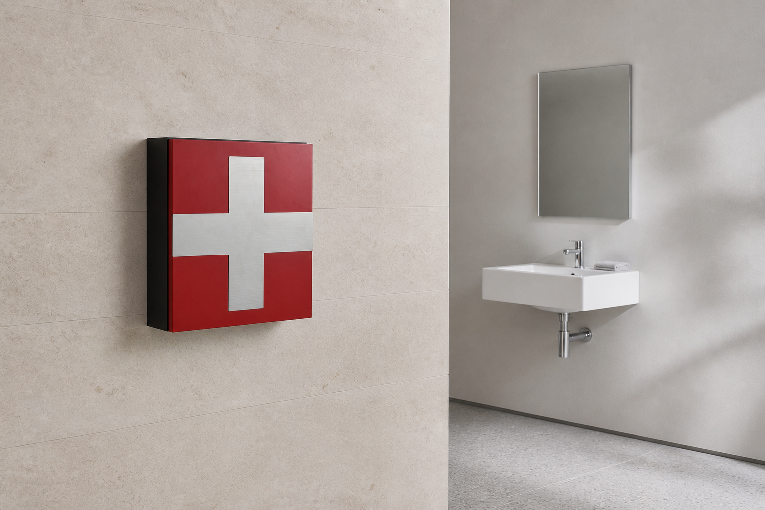 wandmontierter Medizinschrank